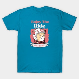 Cute cat enjoy the ride T-Shirt